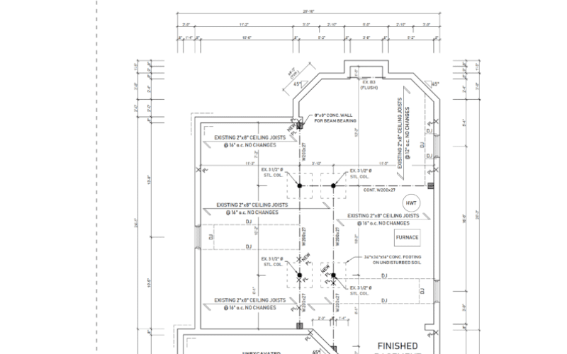 Wall Removal Milton Proposed FloorPlan Example