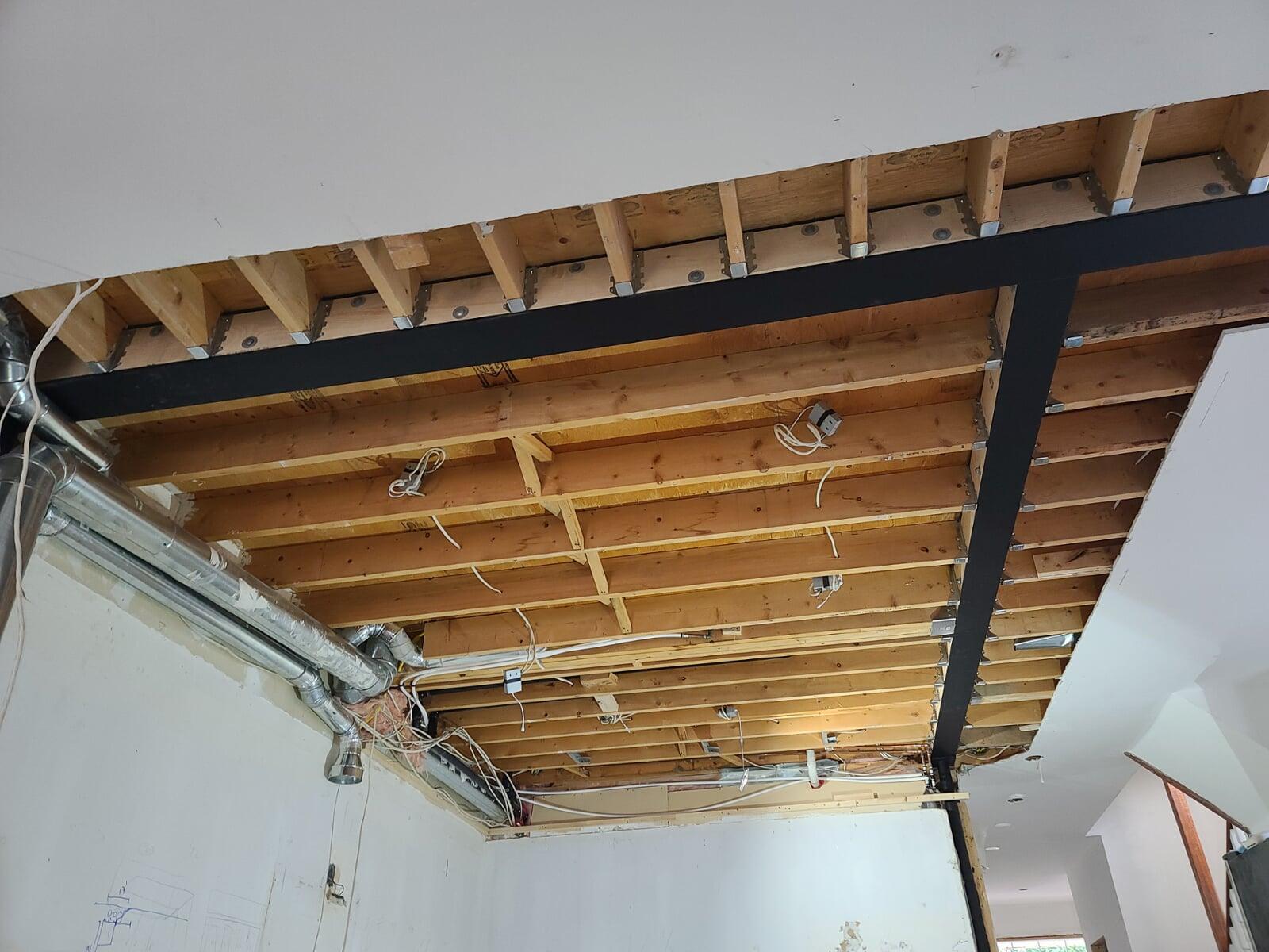 Wall removal Flush steel Beam