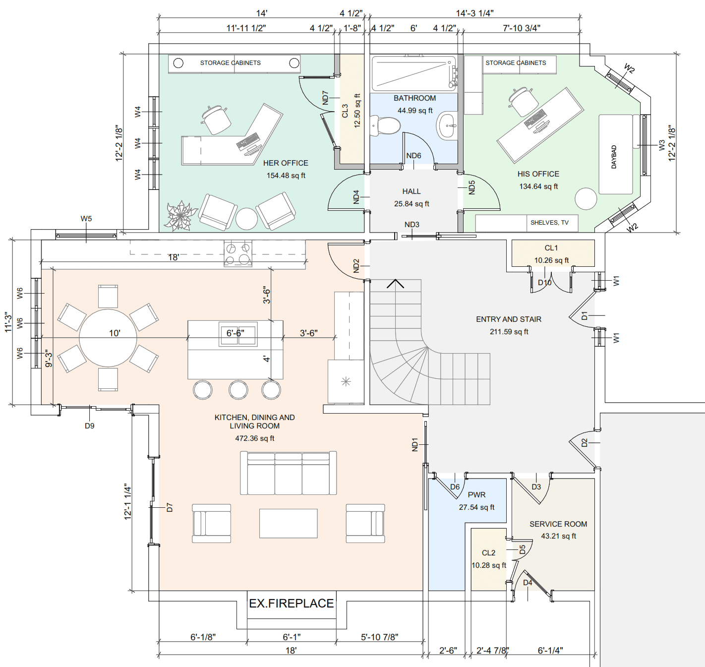 Floorplan for wall removal