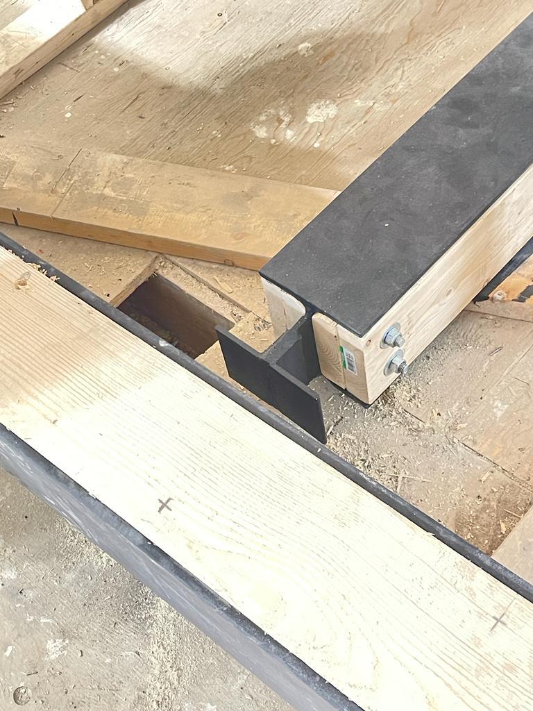 Two Flush I-beams for Wall removal