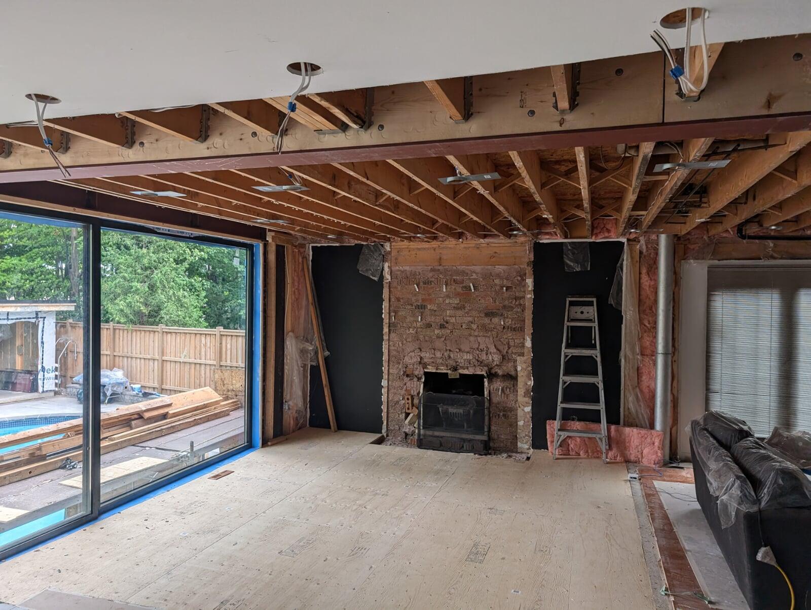 Wall removal Patio doors