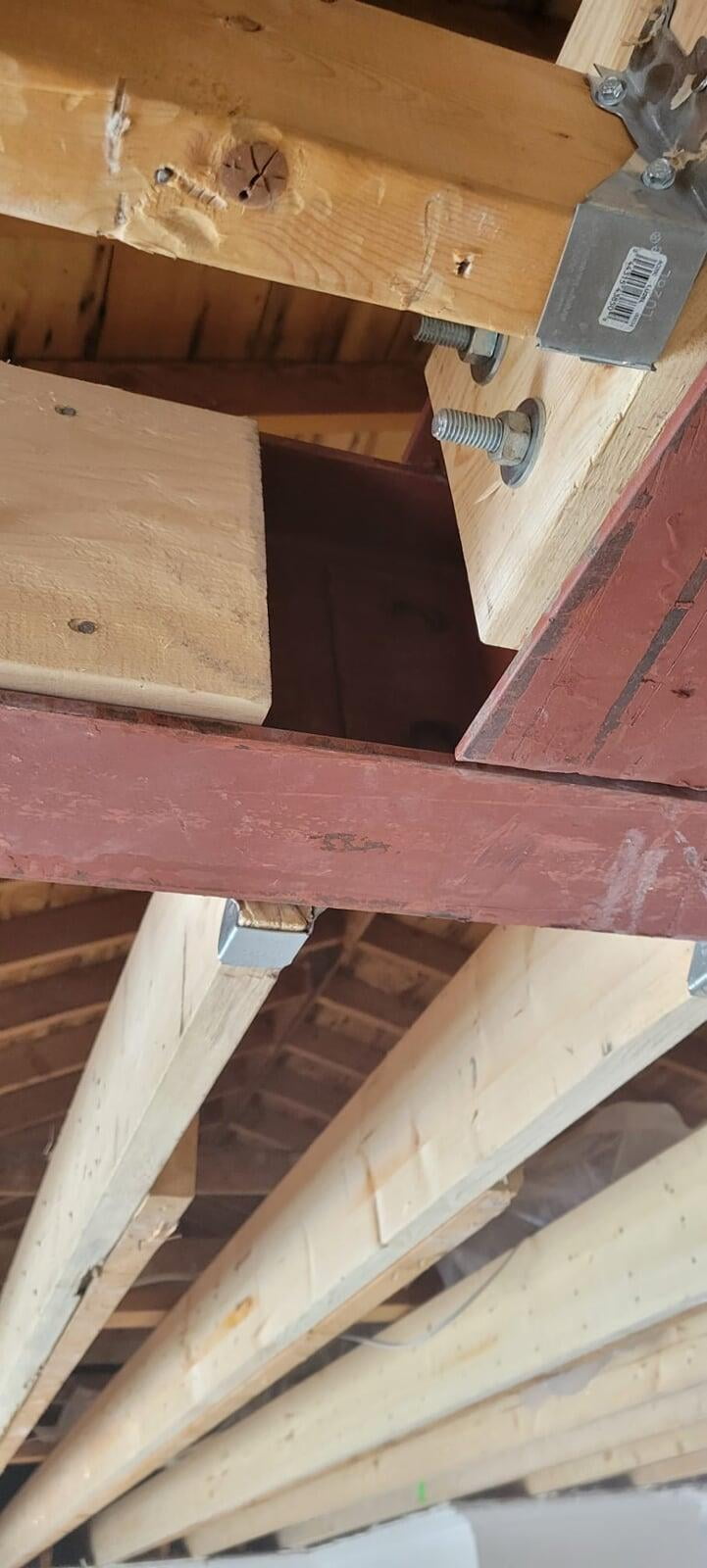 wall removal new beam installation Oakville